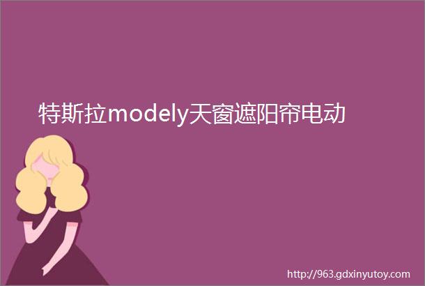 特斯拉modely天窗遮阳帘电动