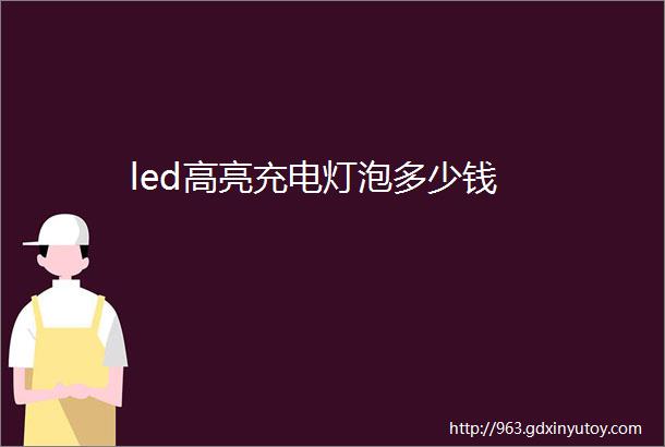 led高亮充电灯泡多少钱