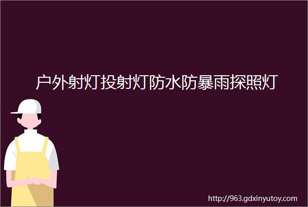 户外射灯投射灯防水防暴雨探照灯