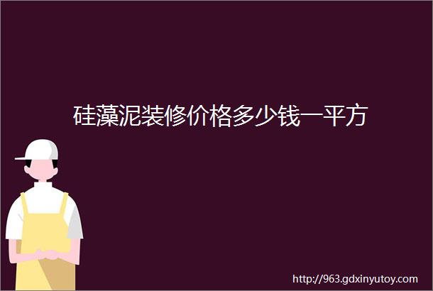 硅藻泥装修价格多少钱一平方