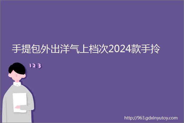 手提包外出洋气上档次2024款手拎