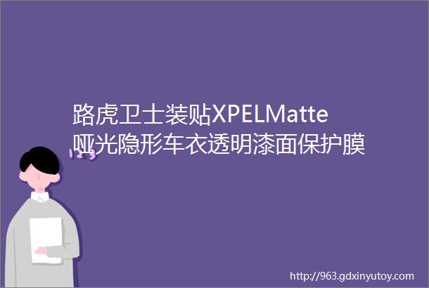 路虎卫士装贴XPELMatte哑光隐形车衣透明漆面保护膜