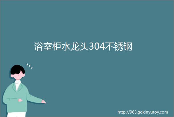 浴室柜水龙头304不锈钢