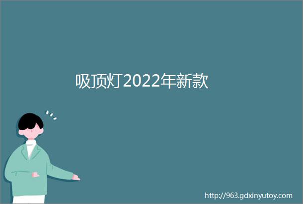 吸顶灯2022年新款